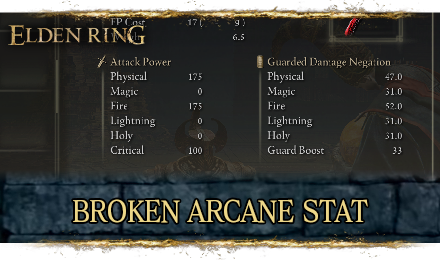Elden Ring - Broken Arcane Stat