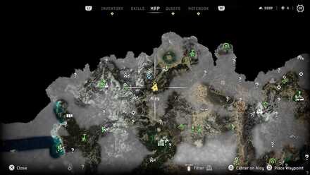 Horizon Forbidden West - Greenshine Location