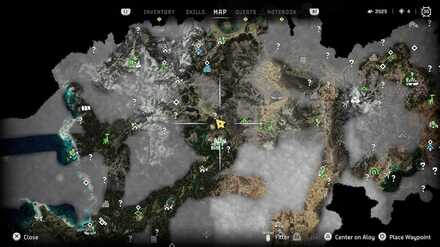 Horizon Forbidden West - Greenshine Location