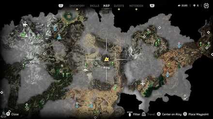 Horizon Forbidden West - Greenshine Location