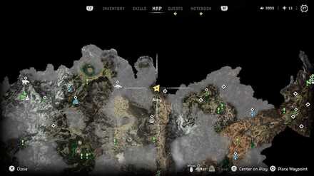 Horizon Forbidden West - Greenshine Location