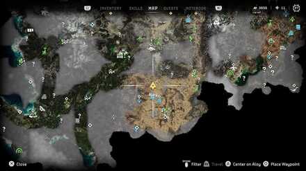 Horizon Forbidden West - Greenshine Location