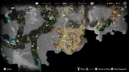 Horizon Forbidden West - Greenshine Location