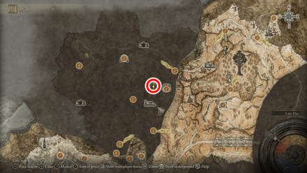 Elden Ring - Boltdrake Talisman +1 Map Location