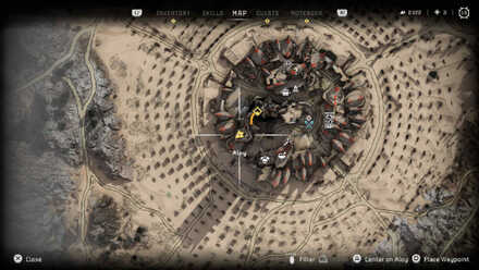 Scalding Spear Datapoint Horizon Forbidden West Map