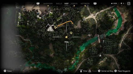 Nevada Ambush Datapoint Horizon Forbidden West Map