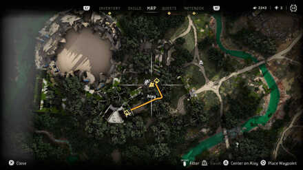 The Memorial Grove Datapoint Horizon Forbidden West Map