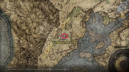 Kingsrealm Ruins Location - Elden Ring