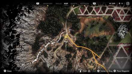 Horizon Forbidden West - Greenshine Location