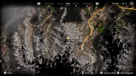 Horizon Forbidden West - Greenshine Location