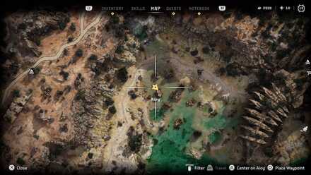 Horizon Forbidden West - Greenshine Location