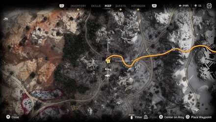 Horizon Forbidden West - Greenshine Location