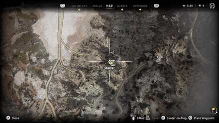 Horizon Forbidden West - Greenshine Location