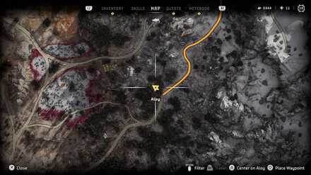 Horizon Forbidden West - Greenshine Location