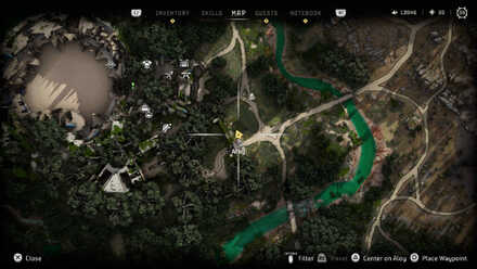 F-38 Razorwing Datapoint Horizon Forbidden West Map