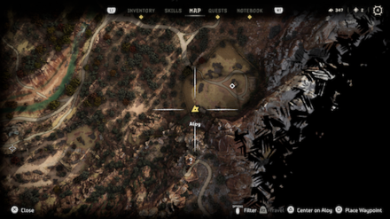 Horizon Forbidden West - Greenshine Location