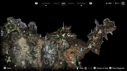 Horizon Forbidden West - Greenshine Location