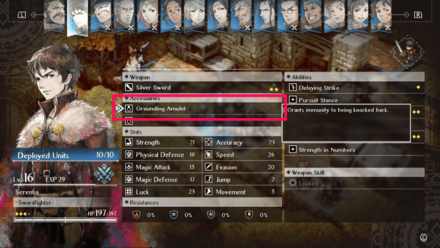 Triangle Strategy - Grounding Amulet