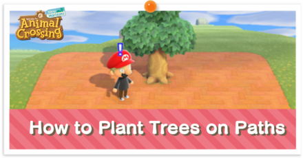 ACNH - How to Plant Trees on Paths