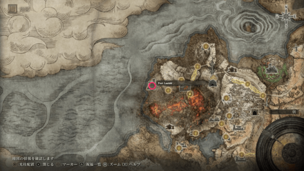 Elden Ring - Magma Wyrm Fort Laeidd Map Location