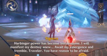 Genshin - La Signora - Harbinger Powers