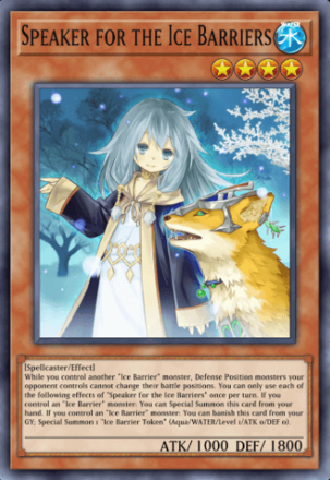 Speaker for the Ice Barriers