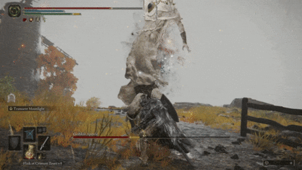 Slashing Black Flames - Godskin Duo - Elden Ring