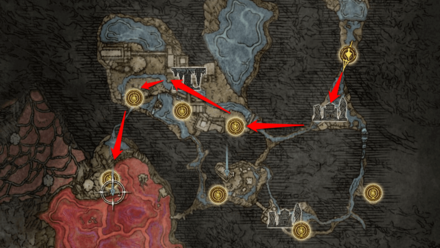 Elden Ring - Lake of Rot Map Location