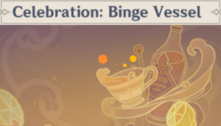 Genshin - Celebration: Binge Vessel Namecard Showcase