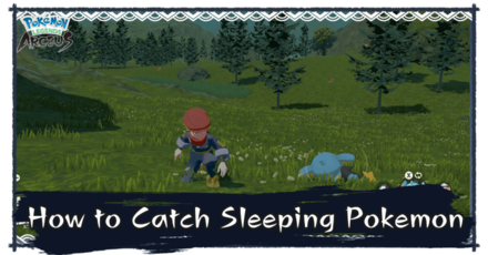 Pokemon Legends Arceus - How to Catch Sleeping Pokemon