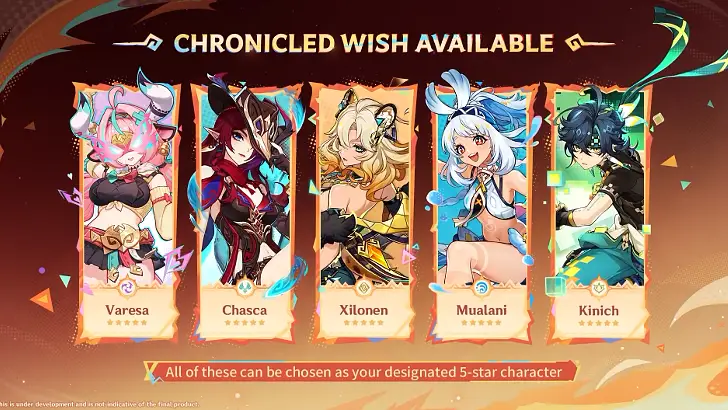 Genshin Impact - 7.2 Chronicled Wish Natlan Gacha and Wish Guide