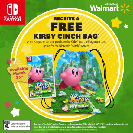 Kirby and the Forgotten Land - Cinch Bag