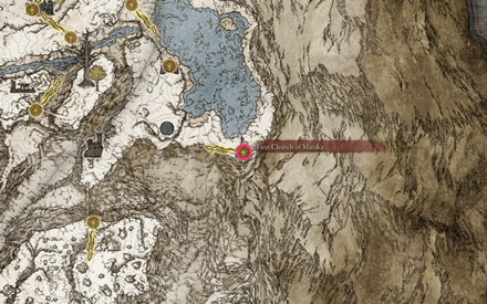 Elden Ring - Sacred Tear 12 - First Church of Marika Map Location