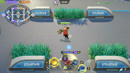 Pokemon UNITE - Hyperspace Hole Effect Flame Sweep.gif