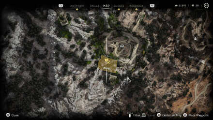 Vezreh Datapoint Horizon Forbidden West Map