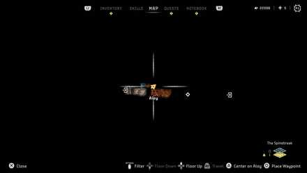 Safe Datapoint Horizon Forbidden West Map