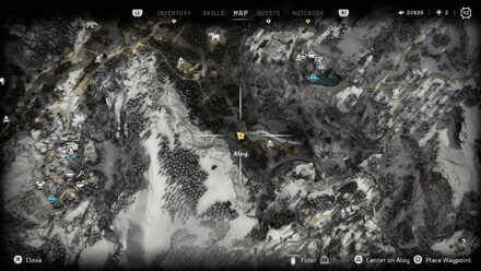 Airstrike Request Datapoint Horizon Forbidden West Map