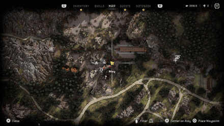 Report of Criminal Activity Datapoint Horizon Forbidden West Map