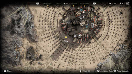 A Load Off Datapoint Horizon Forbidden West Map