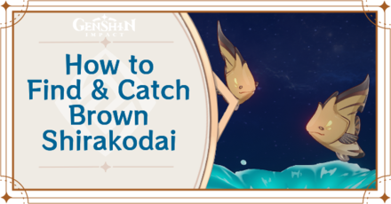 Genshin Impact - Where to Find the Brown Shirakodai and Basic Information - Brown Shirakodai Locations