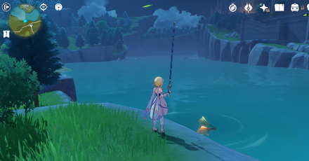 Genshin - Bitter Fish location - Mondstadt, Springvale