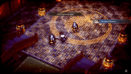 Triangle Strategy - Symon Attacking