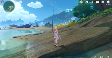 Genshin - Bitter Fish location - Inazuma, Nazuchi Beach