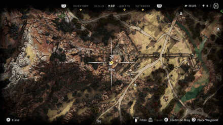 On Greenshine Datapoint Horizon Forbidden West Map