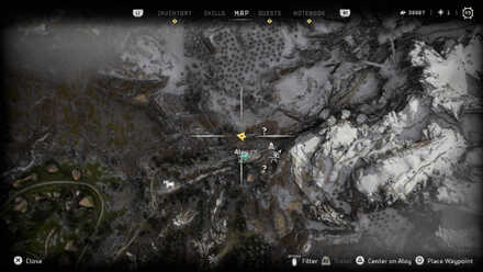 Cliffwatch Datapoint Horizon Forbidden West Map