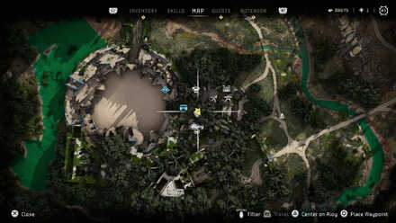 The Arena Datapoint Horizon Forbidden West Map