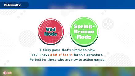 Kirby and the Forgotten Land - Change the Difficulty to Spring-Breeze Mode