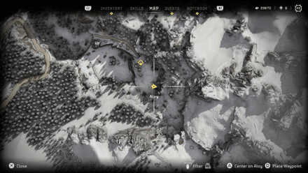 Log: Cpt. Sueiro (A) Datapoint Horizon Forbidden West Map