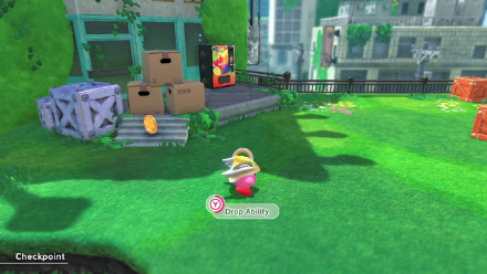 Kirby and the Forgotten Land - Hold Y to Drop Ability
