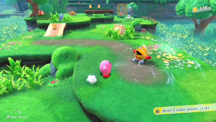Kirby and the Forgotten Land - Swallow Enemies to Gain Copy Abilities